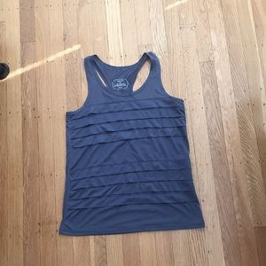 Oiselle pleat tank, slate